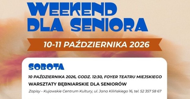Weekend dla Seniora odbędzie się 10 i 11 października 2026 roku w Inowrocławiu. W programie znajdują się warsztaty bębniarskie dla seniorów oraz koncert „Radość najpiękniejszych lat”.